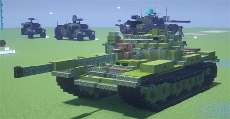 T-62 Main Battle Tank (4:1 Scale) Minecraft Map