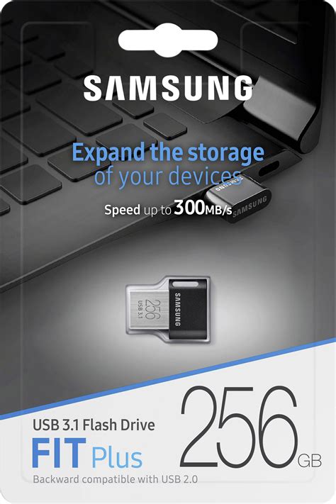 Samsung FIT Plus USB stick 256 GB Black MUF-256AB/APC USB 3.2 Gen 2 (USB 3.1) | Conrad.com