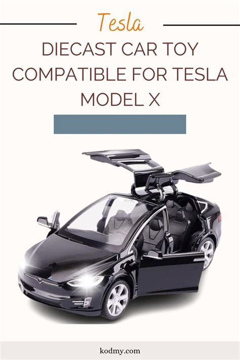 Diecast Car Toy Compatible for Tesla Model X, 1:32 Scale Alloy Model X ...