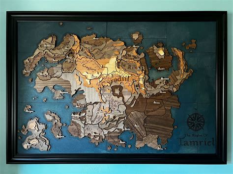 ruota Missionario Vice elder scrolls tamriel map poster fiamma ho fame Due