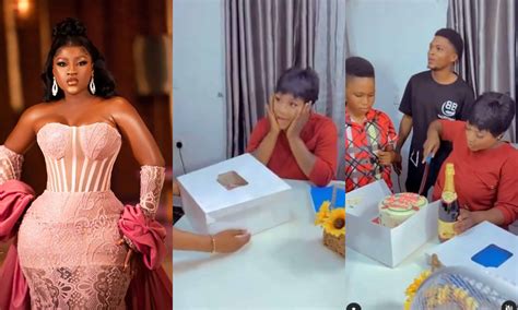 Actress Destiny Etiko tears up as her son gave her a surprise birthday - Kemi Filani