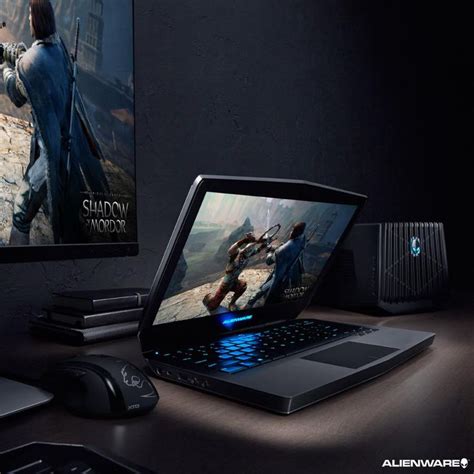 Alienware 13 with Graphics Amplifier. | Alienware, Gaming laptop setup, Gaming pcs