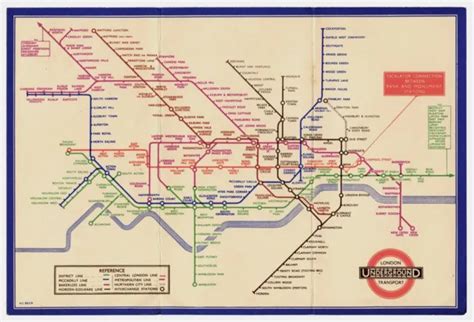 ORIGINAL LONDON UNDERGROUND Railways Tube Map Harry Beck 1935, No.1 £100.00 - PicClick UK