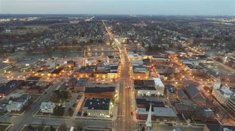 monroe michigan downtown drone - YouTube