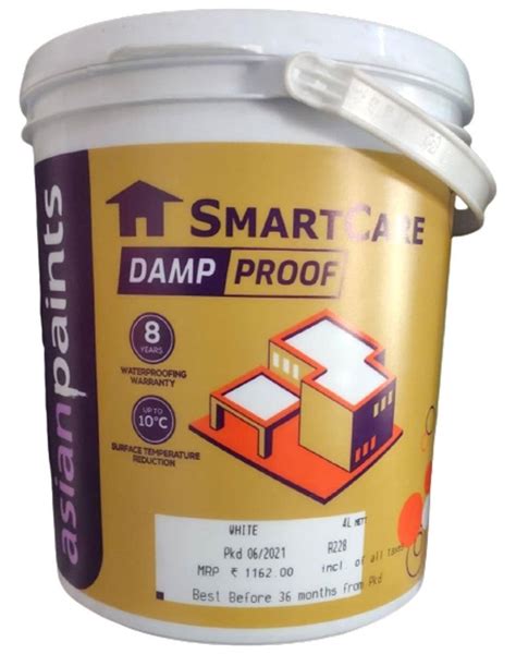 Asian Paints Smartcare Damp Proof Paint, 4 ltr at Rs 1162/bucket in Amravati | ID: 24318912555