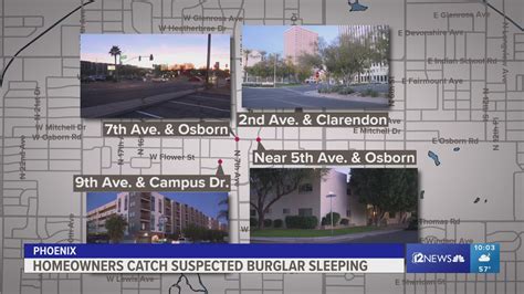 Sleeping suspect arrested after crime spree in Phoenix | 12news.com