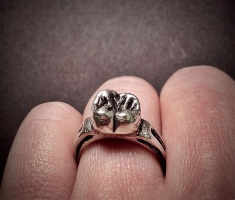 Silver Tooth Ring