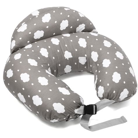 Momcozy Nursing Pillow for Breastfeeding, Plus Size Baby Breastfeeding Pillows Gray - Walmart.com