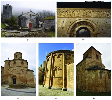 Examples of Romanesque churches found along the French Way in the ...