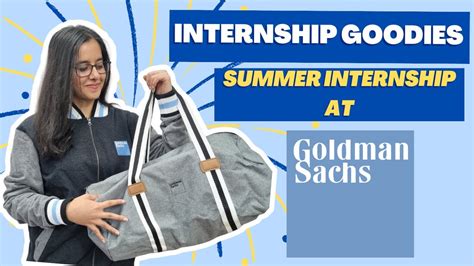 Goldman Sachs internship goodies unboxing ️ | Software Engineering internship - YouTube