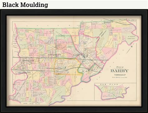 DARBY Pennsylvania 1892 Map | Etsy