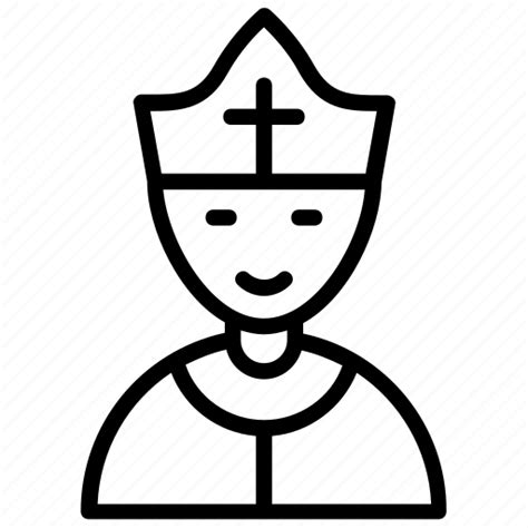 Bishop hat, catholic, pope, pope hat, rome bishop icon - Download on ...