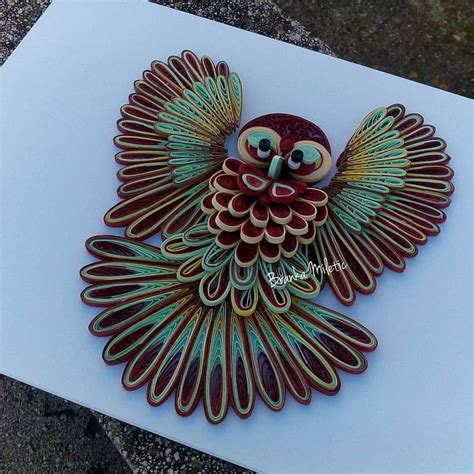 Quilling owl! | Quilling patterns, Quilling work, Quilling designs