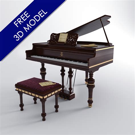 Free 3D model -Stainway & Sons Piano | Behance