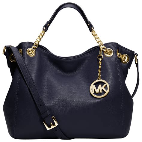 MICHAEL Michael Kors Jet Set Chain Medium Tote Handbag in Navy (Blue) - Lyst