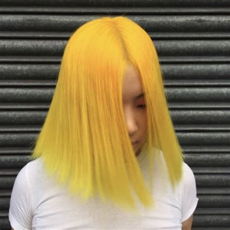 Pin by Saffron Rose Stevens on bleach | Yellow hair, Hair styles, Yellow hair color