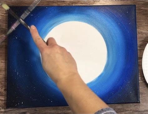 Moon Painting - Step By Step Acrylic Painting Tutorial - With Pictures ...