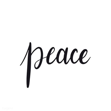 Peace word typography style vector | free image by rawpixel.com / Aum | Words, Single word ...