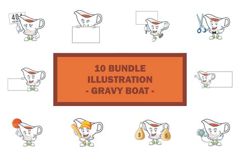 Gravy Boat Bundle Graphic by KongVector2020 · Creative Fabrica