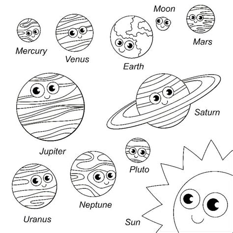 Planets Coloring Page (100 Pieces). Print Free For Kids - Coloring Home