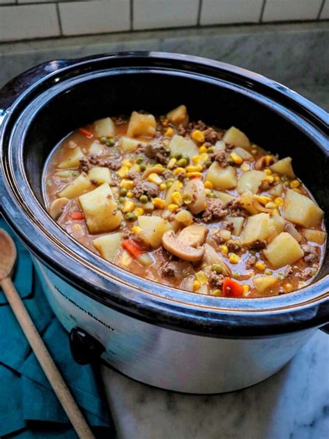 21 Slow Cooker Recipes with Ground Beef and Potatoes – Happy Muncher