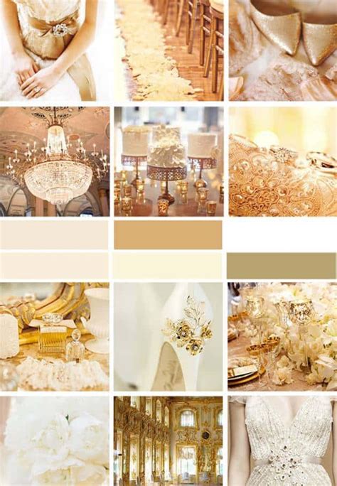 Wedding Color Palette: Gold - Inspired Bride