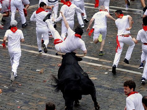 The Pamplona Bull Running Festival in Spain