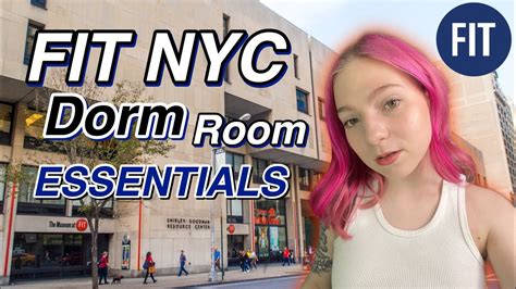 FIT NYC COLLEGE DORM ROOM ESSENTIALS | Fashion Institute of Technology Dorms - YouTube