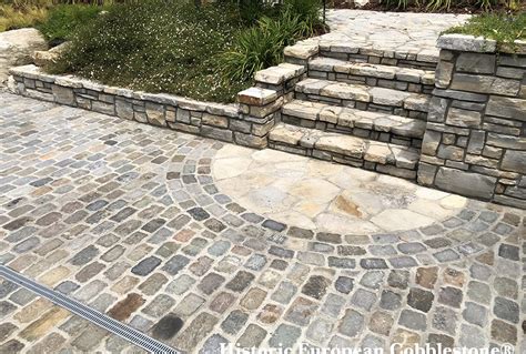 Historic European Cobblestone Antique Pavers for Driveway