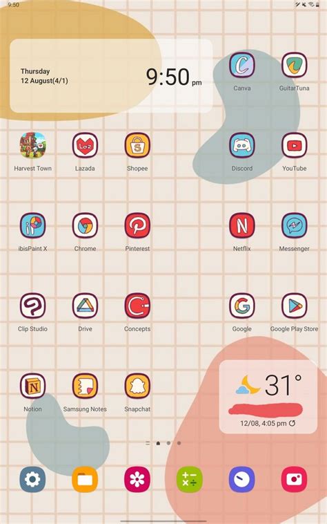 App icon theme aesthetic | Samsung galaxy tab a8, Samsung tablet, Samsung tab s