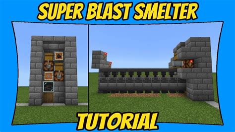 Super Blast Smelter Tutorial [Minecraft Bedrock Edition] [MCPE] | Minecraft redstone tutorial ...