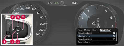 Map navigation* in the driver display | Navigation | Navigation | XC60 2018 | Volvo Support