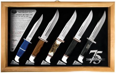 Buck 11249historical Collectors Set knives CMBO119LE