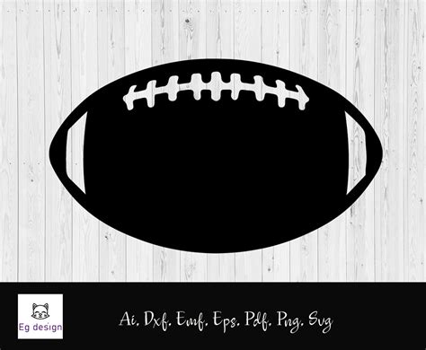 Football Svg Football Png Football Silhouette Football Cut | Etsy