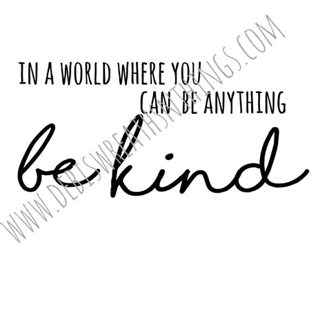 Be Kind SVG Cricut SVG Kind SVG Inspirational Svg - Etsy