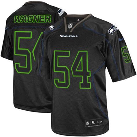 NFL Bobby Wagner Seattle Seahawks Elite Nike Jersey - Lights Out Black