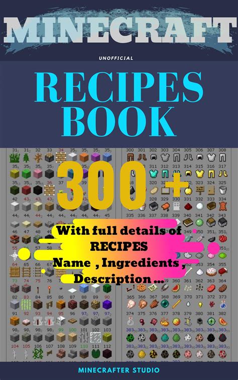 Minecraft Recipes Books ( unofficial ): 300 + With full detail of Recipes (Name , Ingredients ...