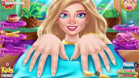 Barbie Nail Salon Video - Barbie, Salon, Care Games - Videos games for Girls - YouTube