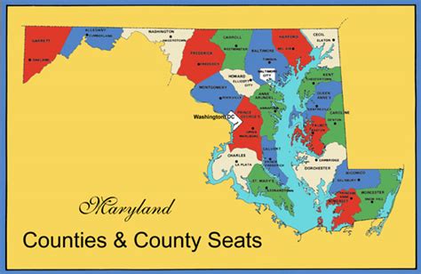 Maryland County Map Area | County Map Regional City