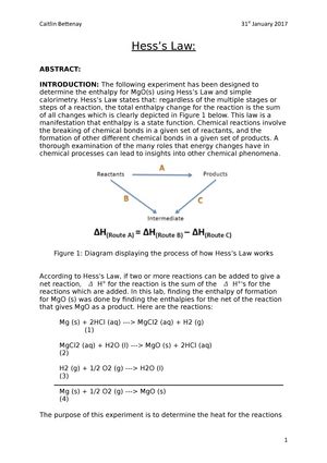 Decomposition of Hydrogen Peroxide Lab Report - Decomposition of Hydrogen Peroxide Lab Report ...