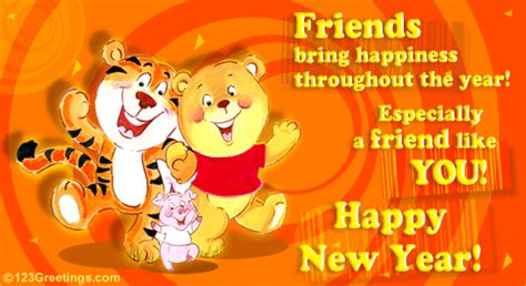 Happy New Year To U! Free Friends eCards, Greeting Cards | 123 Greetings