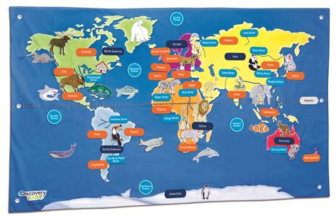 World Map Kids Printable Continents World Map Large Text For Kids Images