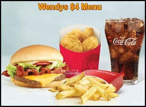 Wendy's $4 Menu -2024