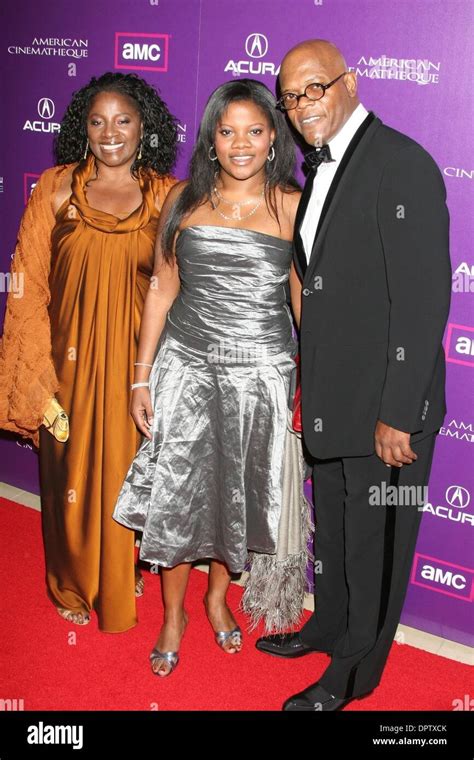 Samuel l jackson with wife latanya richardson and daughter zoe hi-res ...