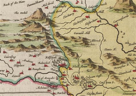 Old Stirlingshire Map Sterlinensis Praefectvra Old Antique | Etsy UK