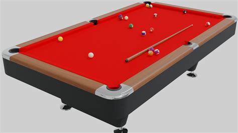 3D pool table - TurboSquid 1524444