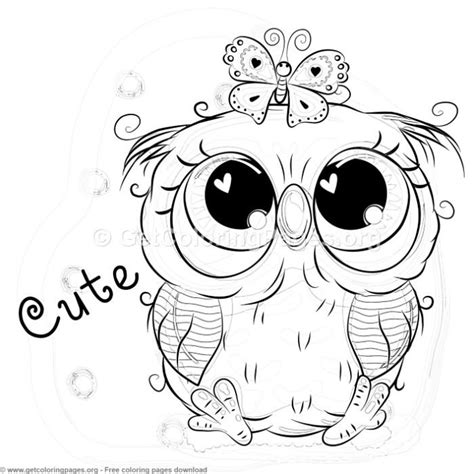 Baby Owl Coloring Pages To Print Free Cute