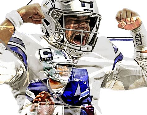 Dak Prescott Poster Dallas Cowboys Wall Art, Art Print, Sports Art, Kids Decor, Man Cave, Gift ...