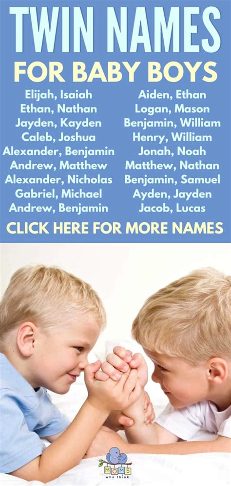 Popular Twin Baby Boy Names