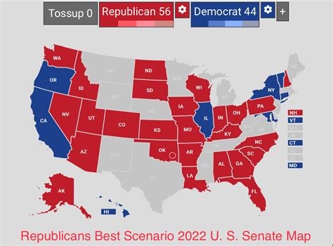 2022 US Senate Elections (Republicans Best Scenario) | The Road of Time ...